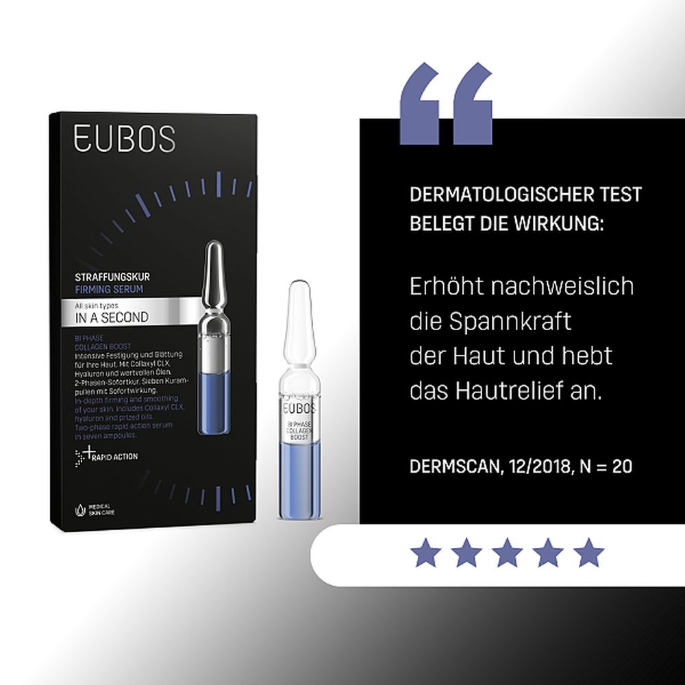 EUBOS IN A SECOND BI PHASE COLLAGEN BOOST 7X2 ml Ampullen