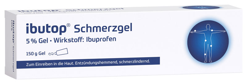 ibutop Schmerzgel 5%, bei Sport- und Alltagsverletzungen wie Prellungen, Verstauchungen oder Zerrungen 150 g Gel