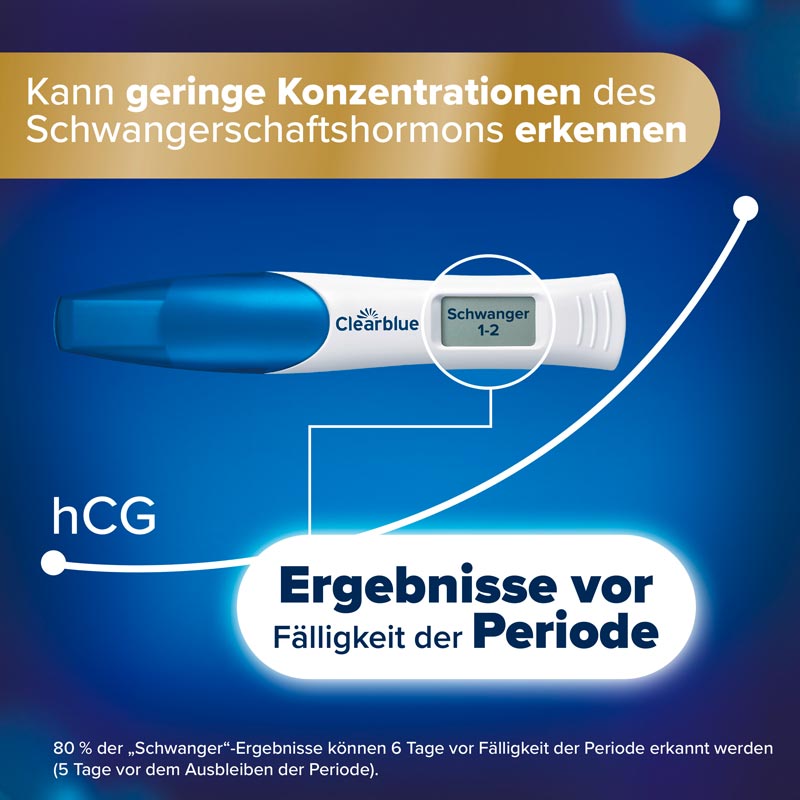Clearblue Schwangerschaftstest Digital mit Worten & Wochenbestimmung 1er 1 St Test