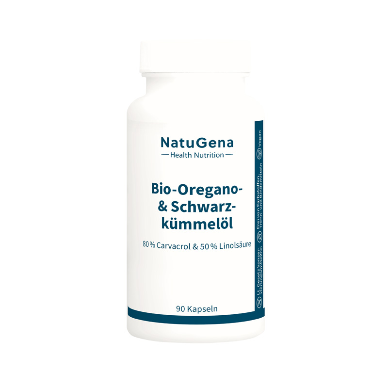 NatuGena Bio-Oregano & Schwarzkümmelöl 90 St Kapseln