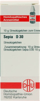 SEPIA D 30 Globuli 10 g Globuli