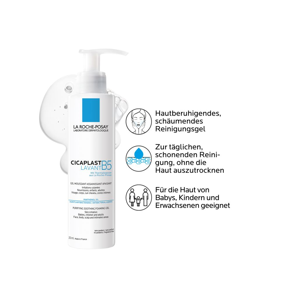 LA ROCHE-POSAY Cicaplast Lavant B5 Reinigungsgel 200 ml Gel