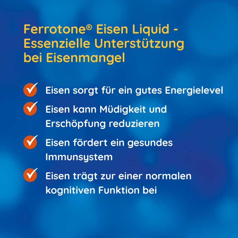 ferrotone - Nat&uuml;rliches Eisen mit Vitamin C, Apfelgeschmack 28X25 ml Beutel