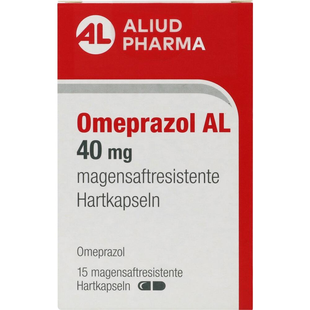 OMEPRAZOL AL 40mg 15 St Magensaftresistente Hartkapseln