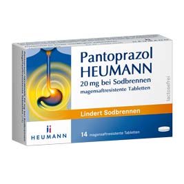 Pantoprazol HEUMANN 20mg bei Sodbrennen 14 St Tabletten magensaftresistent