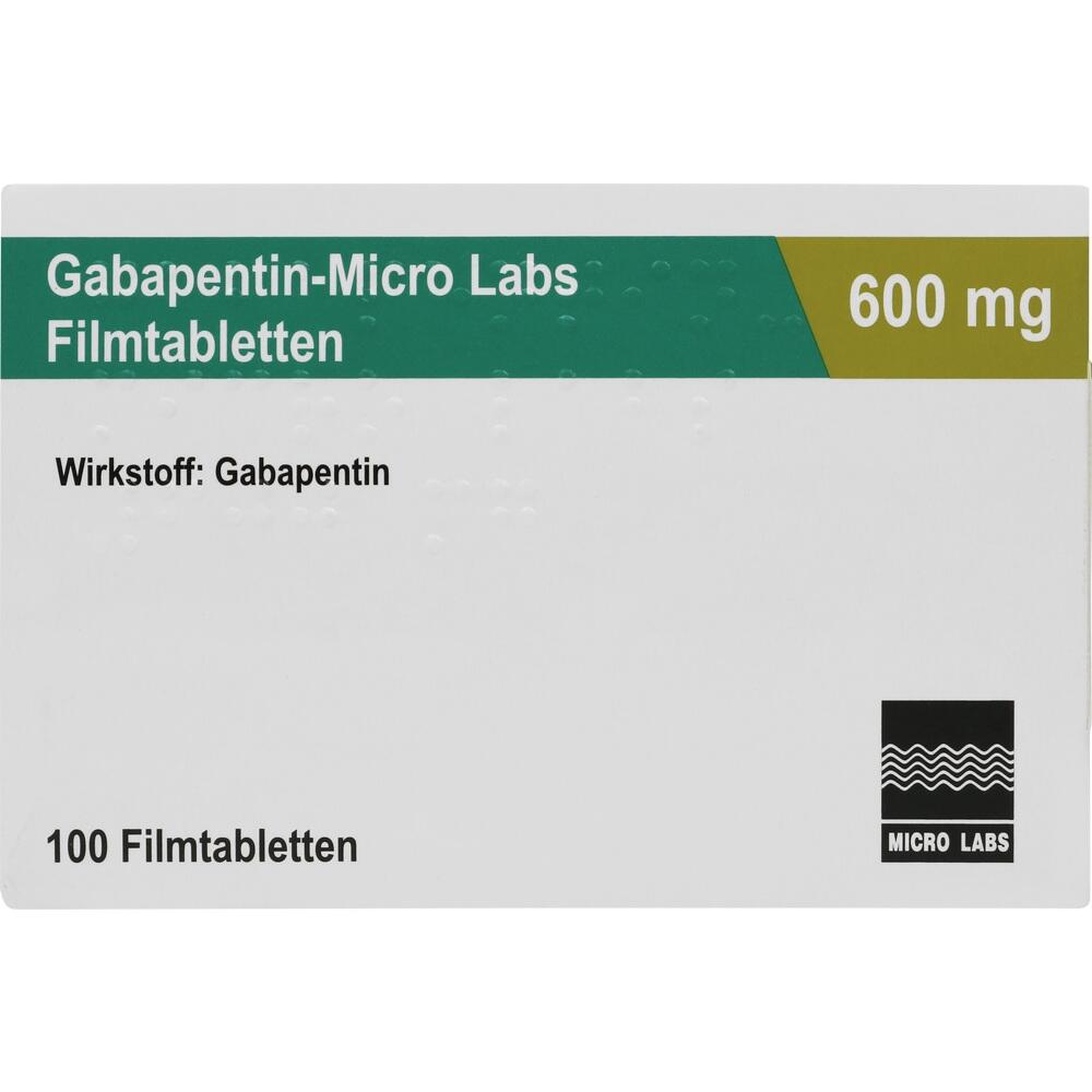 Gabapentin-Micro Labs 600mg 100 St Filmtabletten