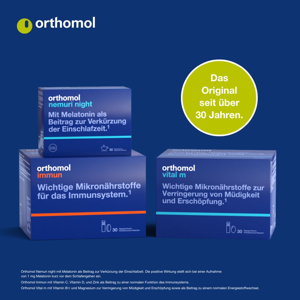 orthomol vital f - Mikronährstoffe mit B-Vitaminen, Omega-3 und Magnesium - Trinkampullen/Kapseln