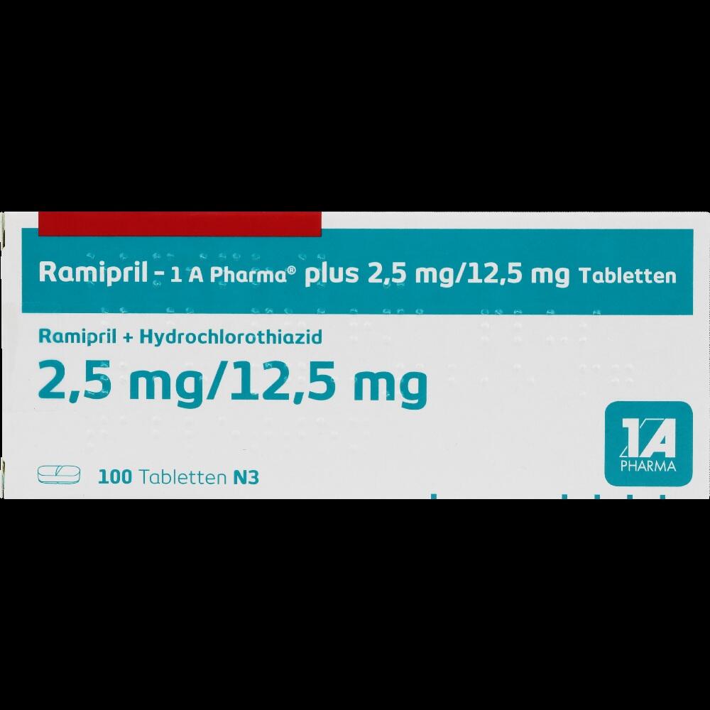 Ramipril-1 A Pharma plus 2,5mg/12,5mg 100 St Tabletten