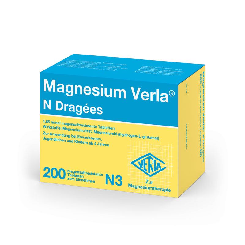 Magnesium Verla N Dragées 200 St Tabletten magensaftresistent