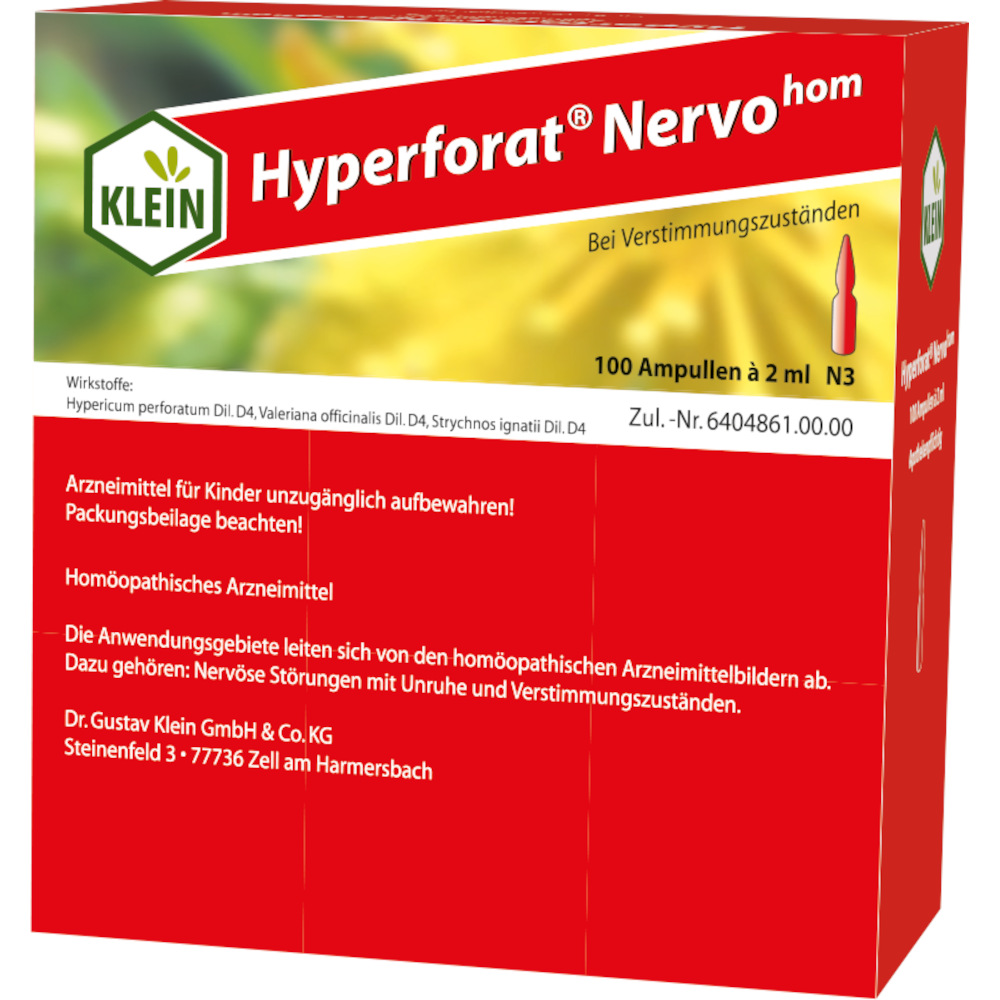 HYPERFORAT Nervohom Injektionslösung 100X2 ml Injektionslösung