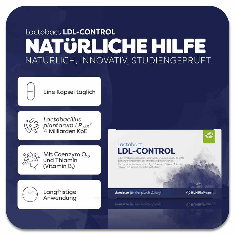LACTOBACT LDL-Control magensaftresistente Kapseln 30 St Kapseln magensaftresistent