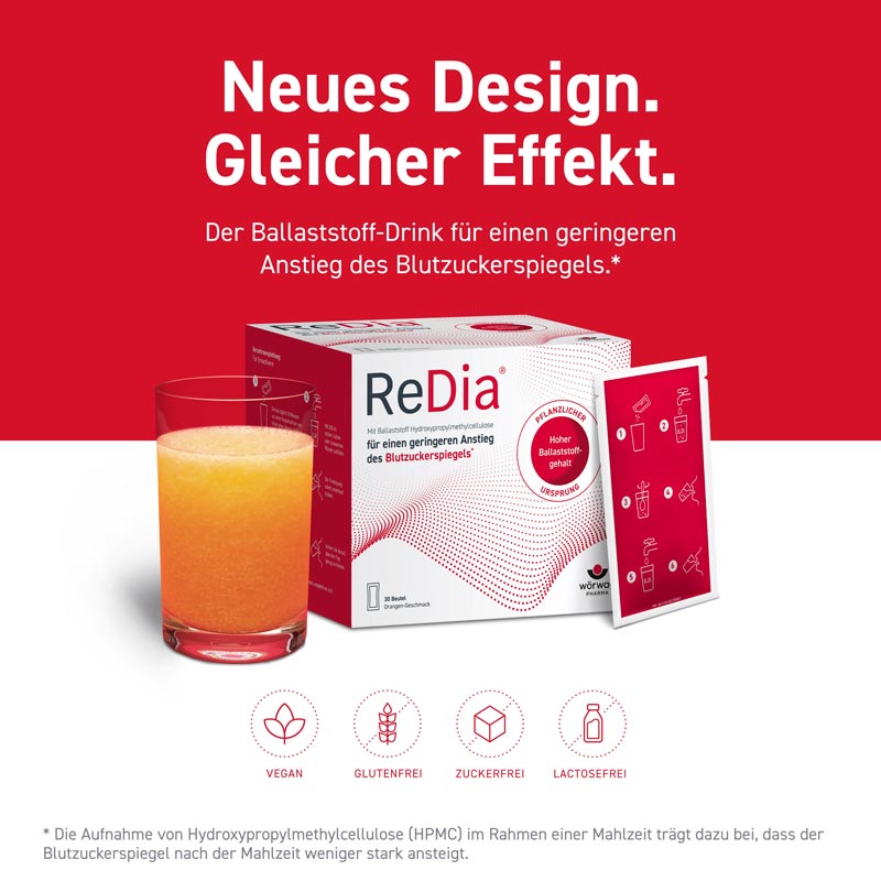 REDIA Granulat Ballaststoffdrink 30X12 g Granulat zur Herstellung einer Suspension zum Einnehmen
