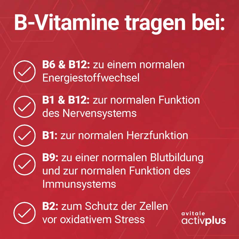 avitale activplus VITAMIN B-KOMPLEX 180 St Tabletten