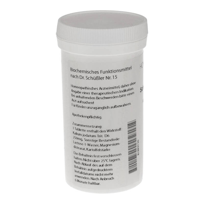 HOMOEOPATHIEFUCHS Schüssler-Salz Nummer 15 Kalium jodatum D6 Biochemie 400 St Tabletten