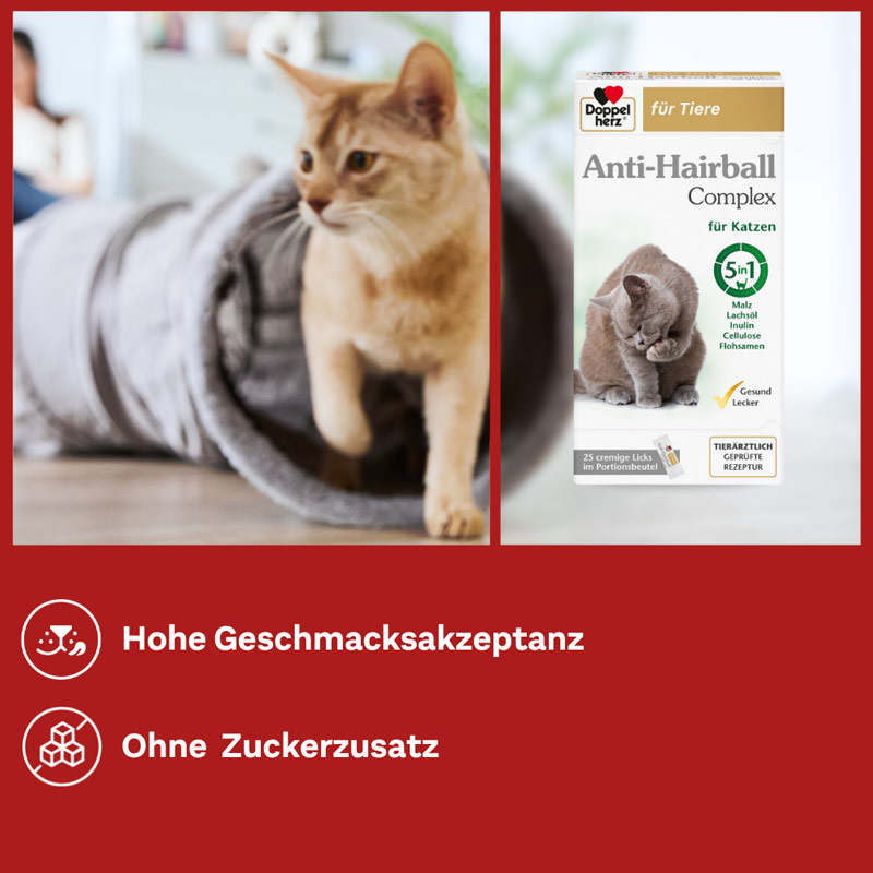 Doppelherz für Tiere Anti-Hairball Complex 25X10 g Paste