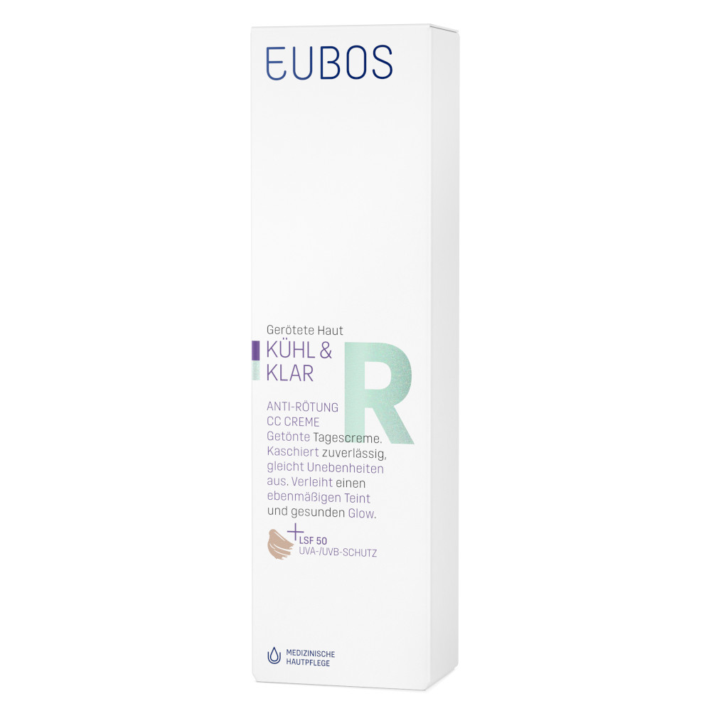 EUBOS KÜHL & KLAR Anti-Rötung CC Creme LSF50 30 ml Creme