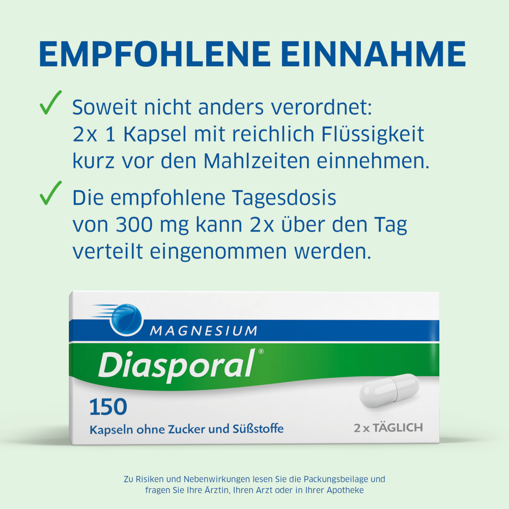 MAGNESIUM Diasporal 150 50 St Kapseln