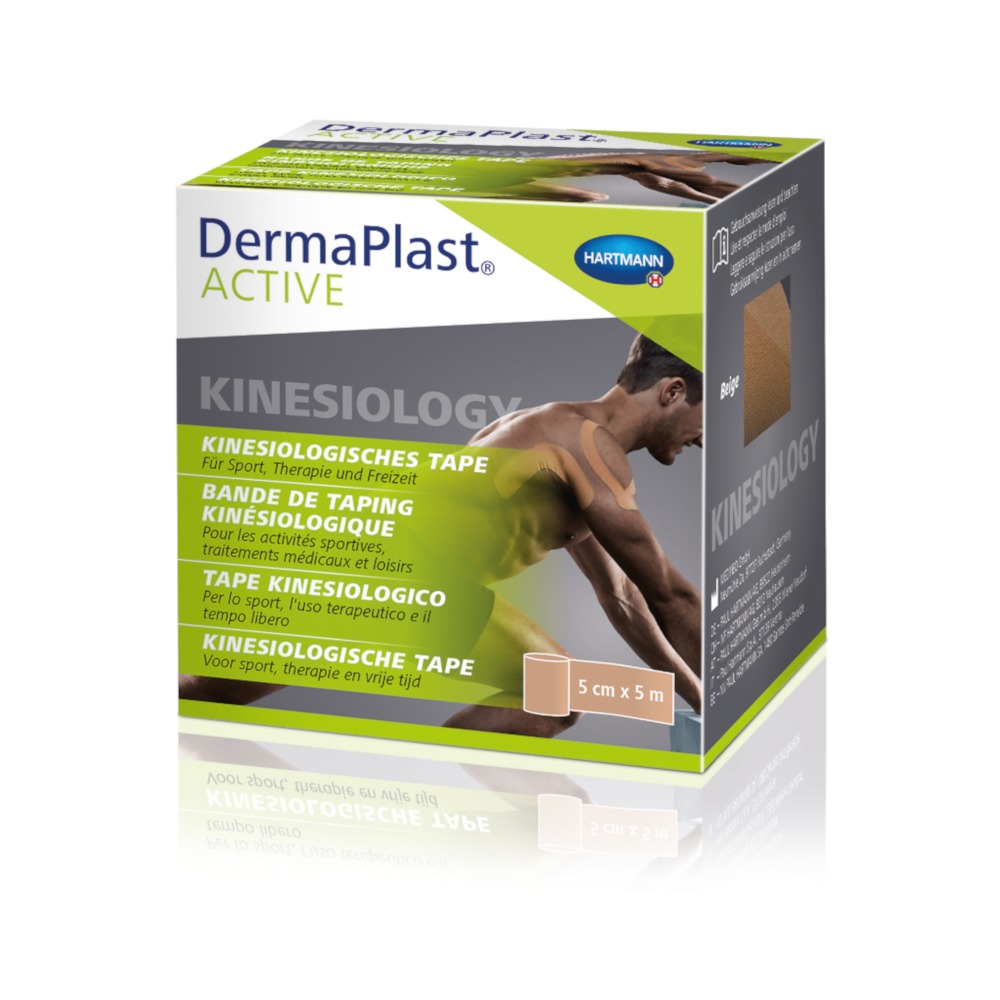 DermaPlast Active Kinesiology Tape 5cm x 5m beige 1 St