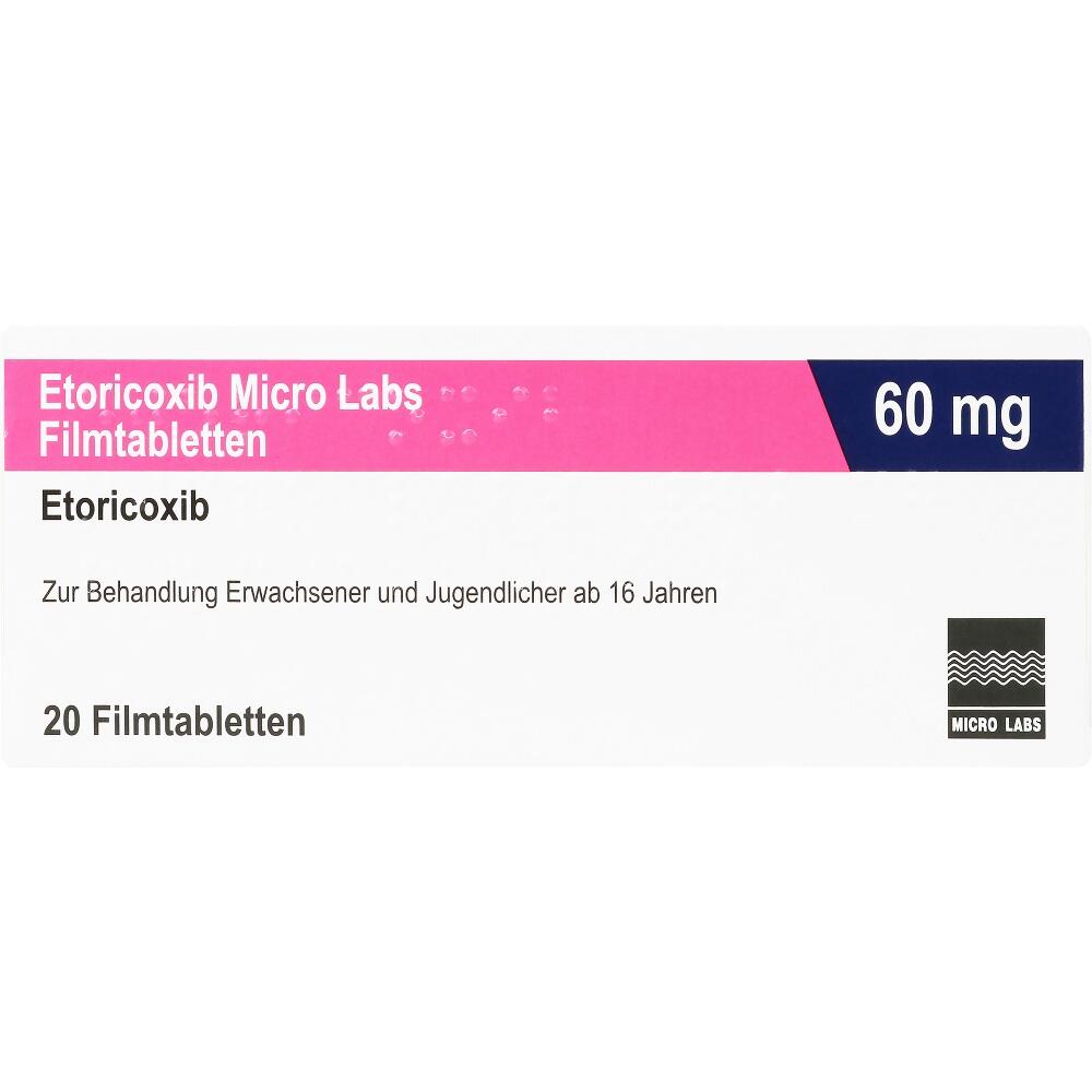Etoricoxib Micro Labs 60mg 20 St Filmtabletten