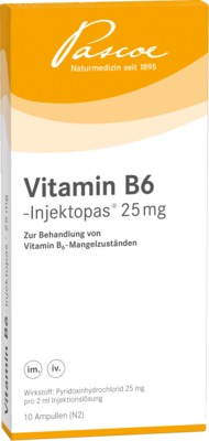 VITAMIN B6 Injektopas 25 mg Injektionslösung 10X2 ml Injektionslösung