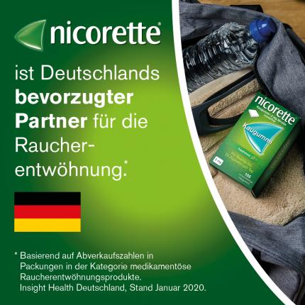 nicorette 2 mg Nikotinkaugummi freshmint für Raucher zum Aufhören