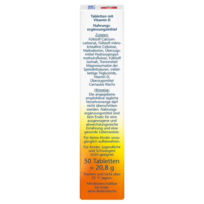 Doppelherz aktiv Vitamin D3 2000 I.E. 50 St Tabletten