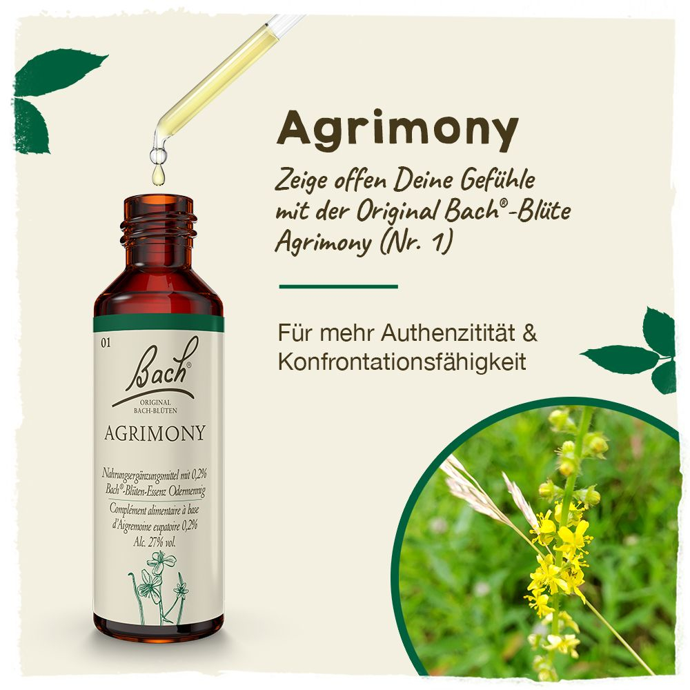BACHBLÜTEN Original Agrimony Nr.1 20 ml Tropfen