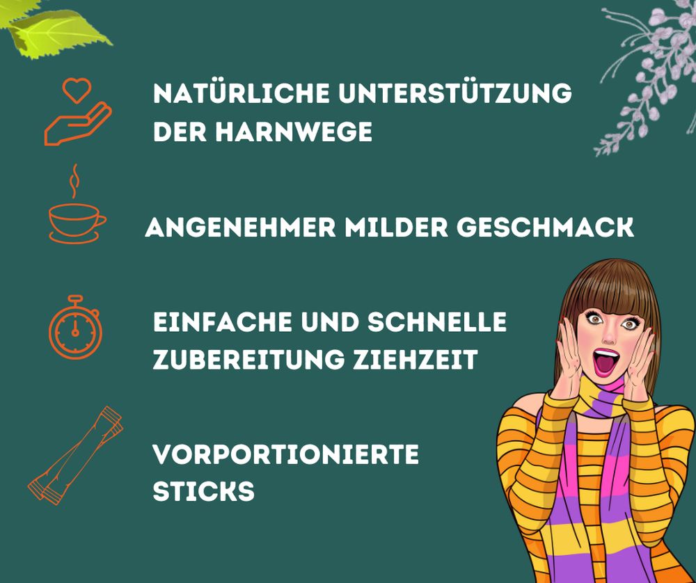 Harntee TAD 16X2 g Granulat