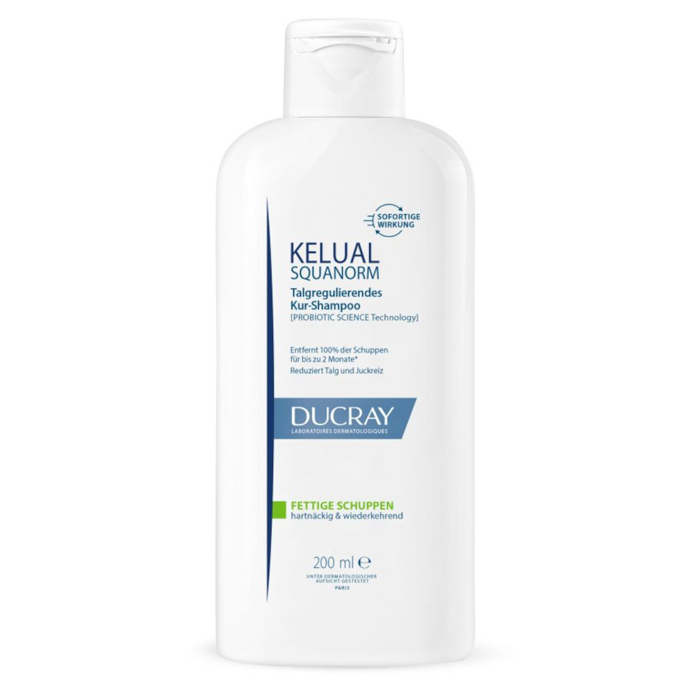 Ducray KELUAL SQUANORM Shampoo Fettige Schuppen 200 ml Shampoo