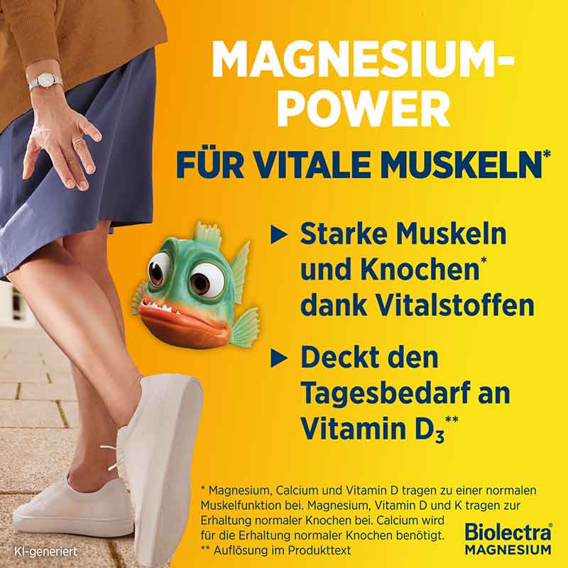 Biolectra MAGNESIUM Muskeln & Knochen Aktiv  30 St Kautabletten