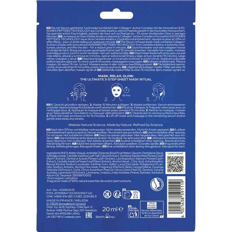WELEDA EXO BOOST COLLAGEN MASK 20 ml Gesichtsmaske