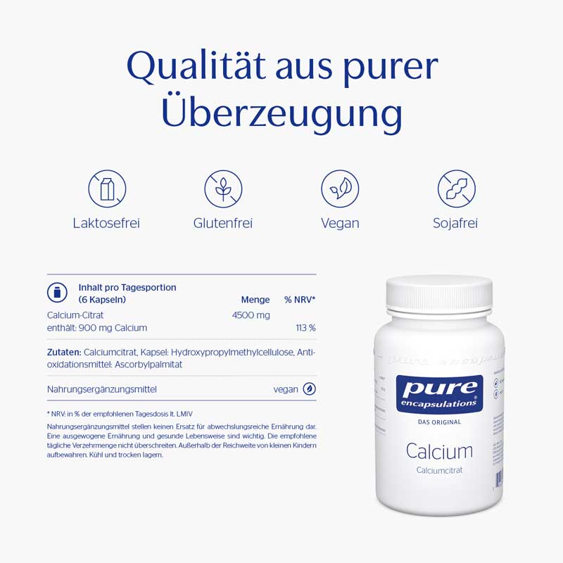 pure encapsulations Calcium Calciumcitrat 180 St Kapseln