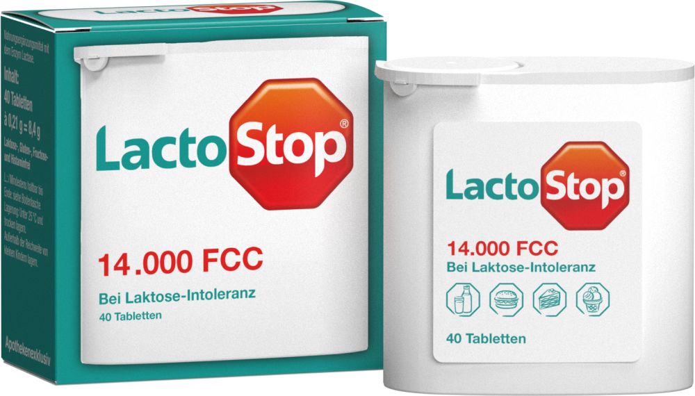 LactoStop 14000 FCC Tabletten Spender 40 St Tabletten