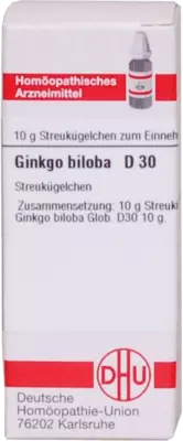 GINKGO BILOBA D 30 Globuli 10 g Globuli