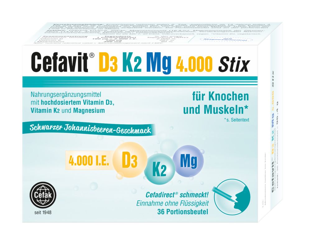 Cefavit D3 K2 Mg 4.000 Stix 36 St Granulat