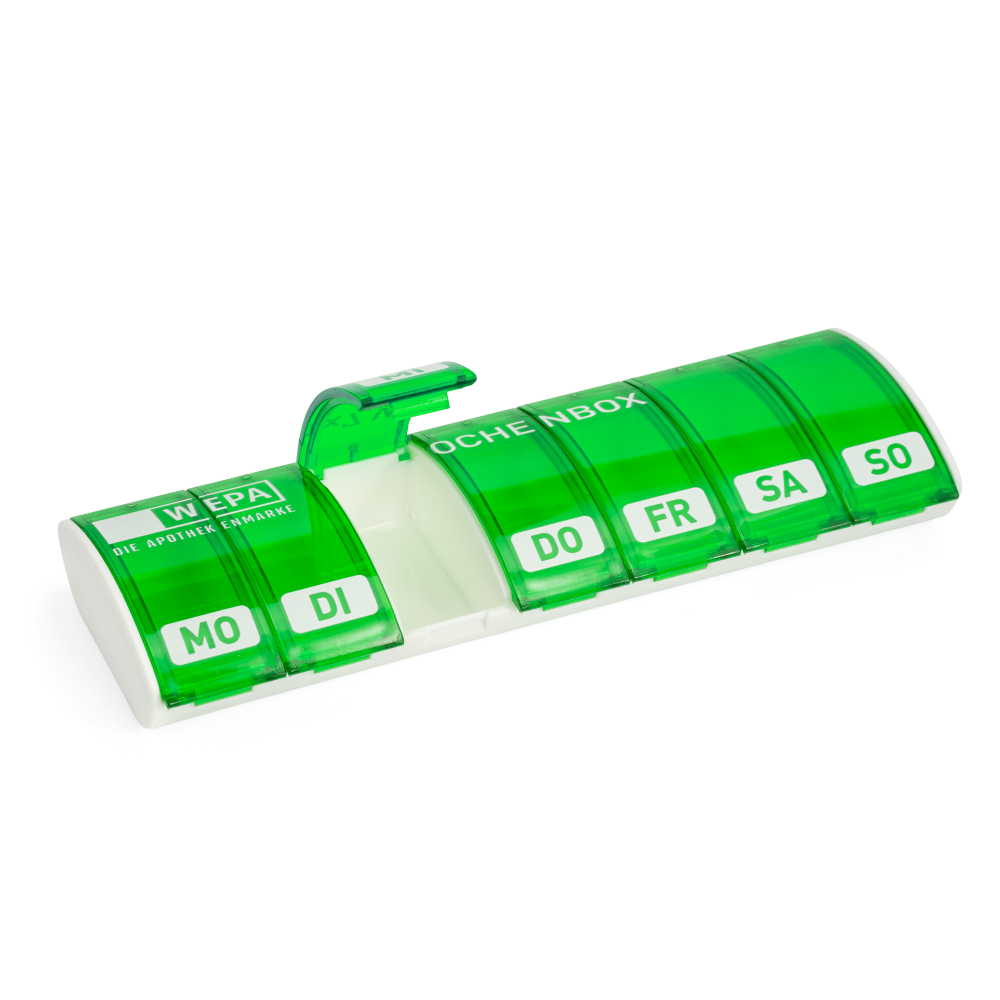 WEPA 1x7 Wochenbox grün UV-Schutz+ 1 St