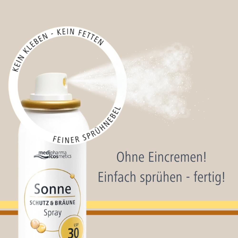 medipharma cosmetics Sonne SCHUTZ & BRÄUNE LSF 30 Aerosol-Spray 150 ml Spray
