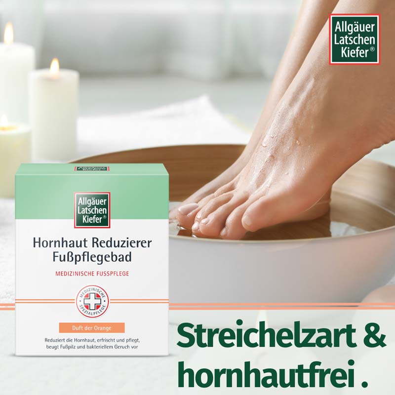 Allgäuer Latschen Kiefer Hornhaut Reduzierer Fußpflegebad  10X10 g Bad