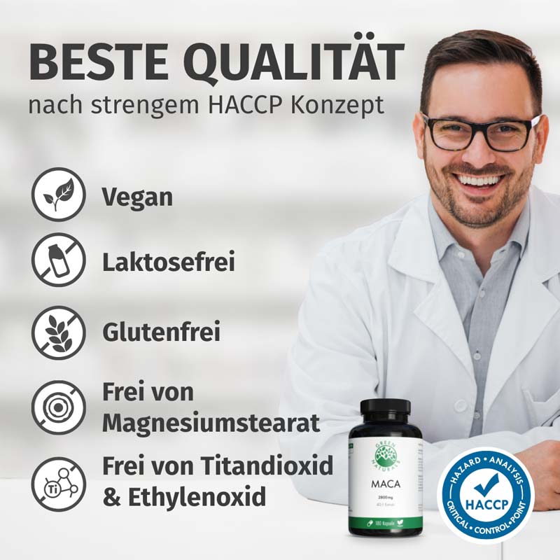 GREEN NATURALS MACA 180 St Kapseln