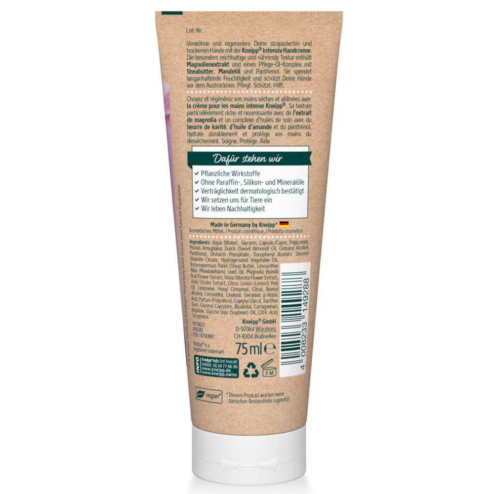 Kneipp Intensiv HANDCREME  75 ml Creme