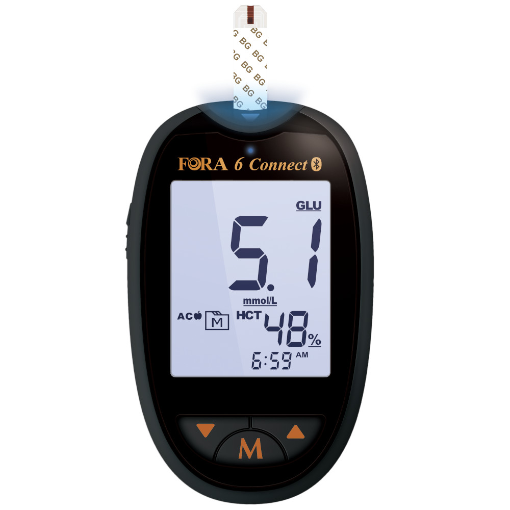 Fora 6 Connect Blutzucker-messsystem Mmol/l  1 St Kombipackung