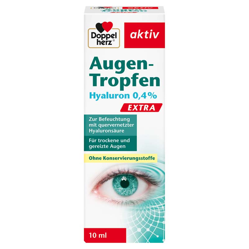 Doppelherz aktiv Augen-Tropfen Hyaluron 0,4% EXTRA 10 ml Tropfen