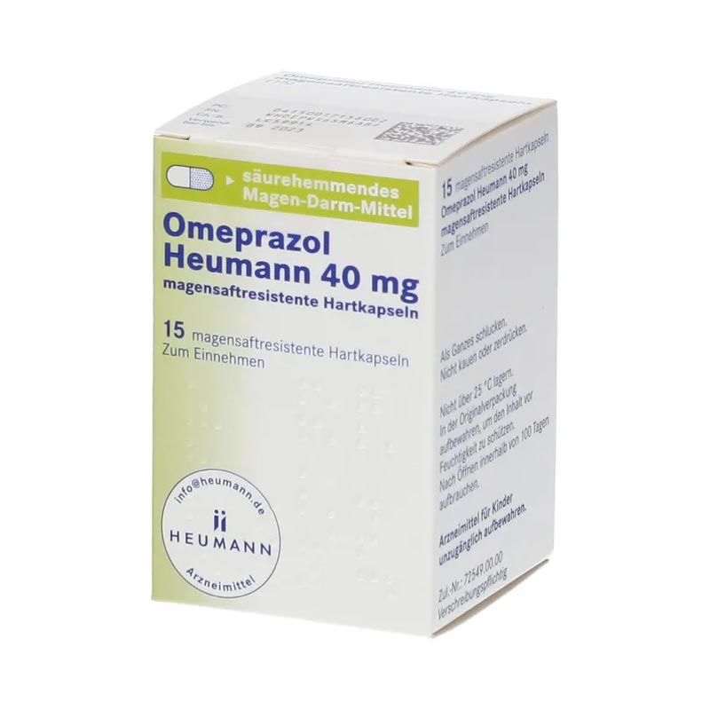 Omeprazol Heumann 40mg 15 St Magensaftresistente Hartkapseln