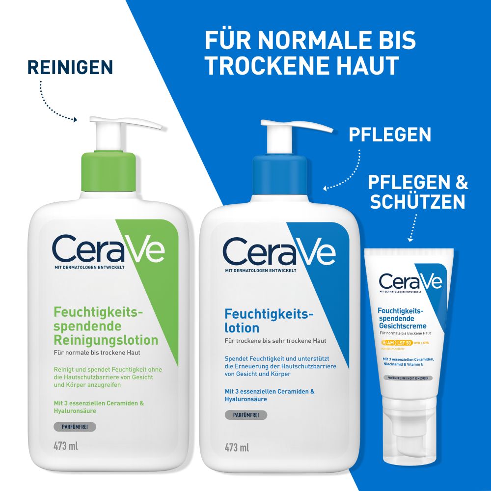 CeraVe Feuchtigkeitsspendende Reinigungslotion 473 ml Lotion