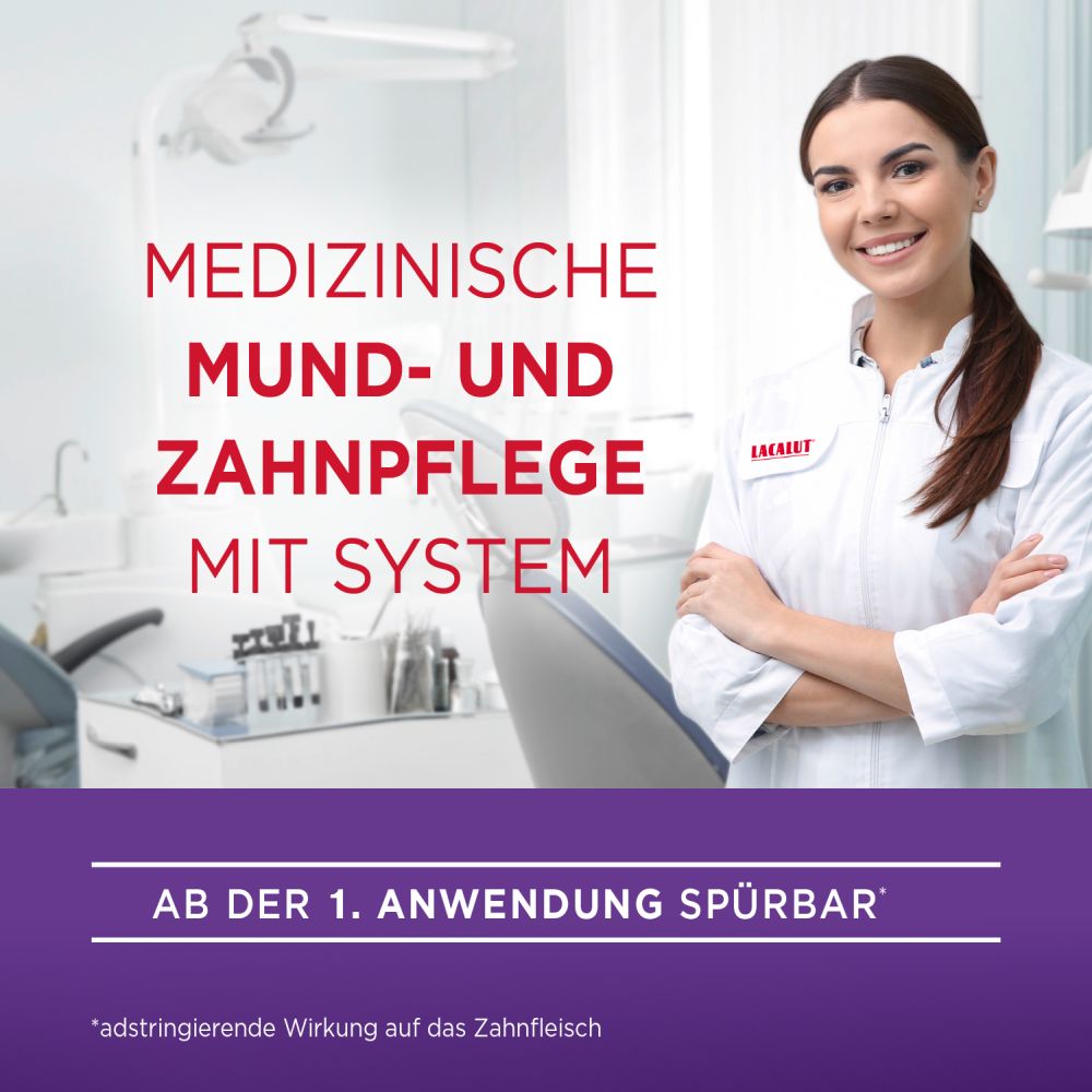 LACALUT aktiv Zahnfleischschutz & Gesunder Zahnschmelz Zahncreme 75 ml Zahncreme