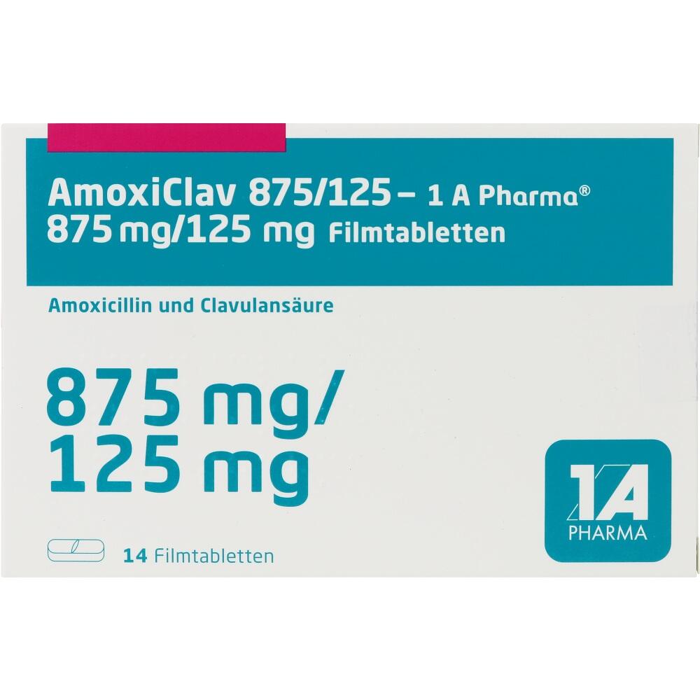 AmoxiClav 875/125 - 1 A Pharma 14 St Filmtabletten