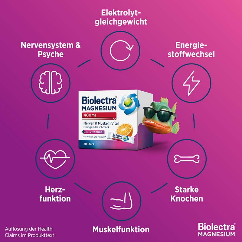 Biolectra MAGNESIUM 400 mg 100 St Pellets