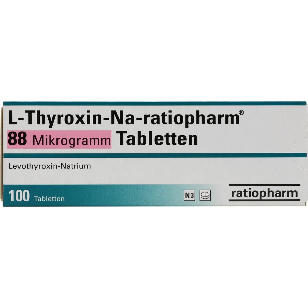 L-Thyroxin-Na-ratiopharm 88 Mikrogramm 100 St Tabletten