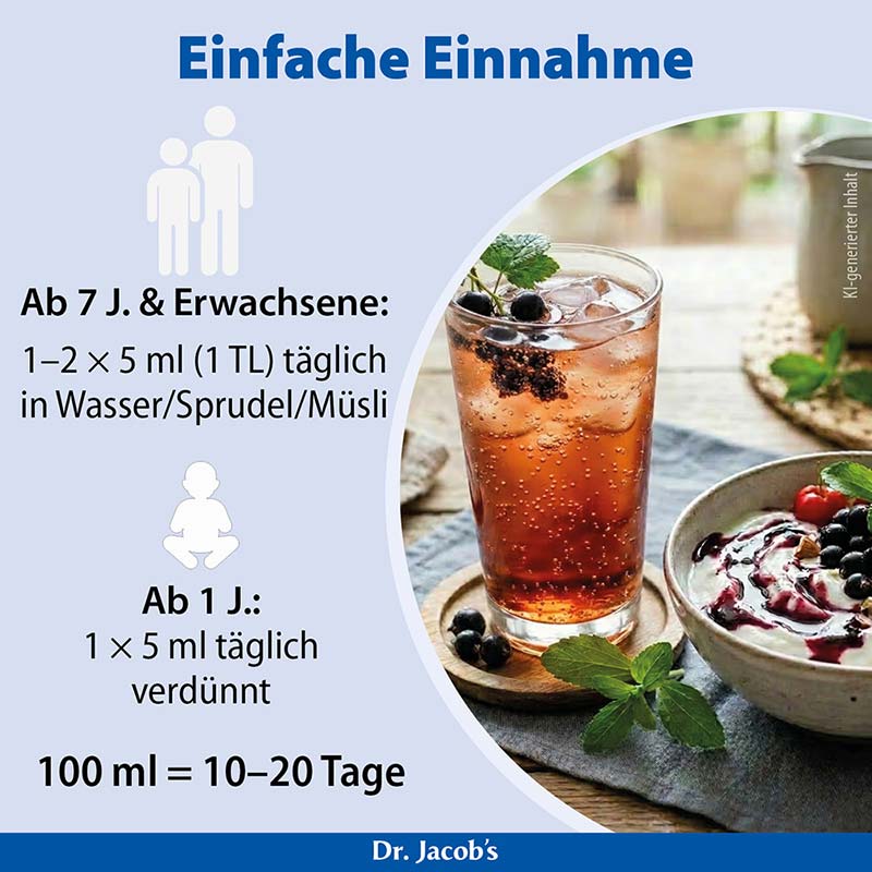 Dr. Jacob's Lactirelle Milchsäure-Cassis-Konzentrat Eisen