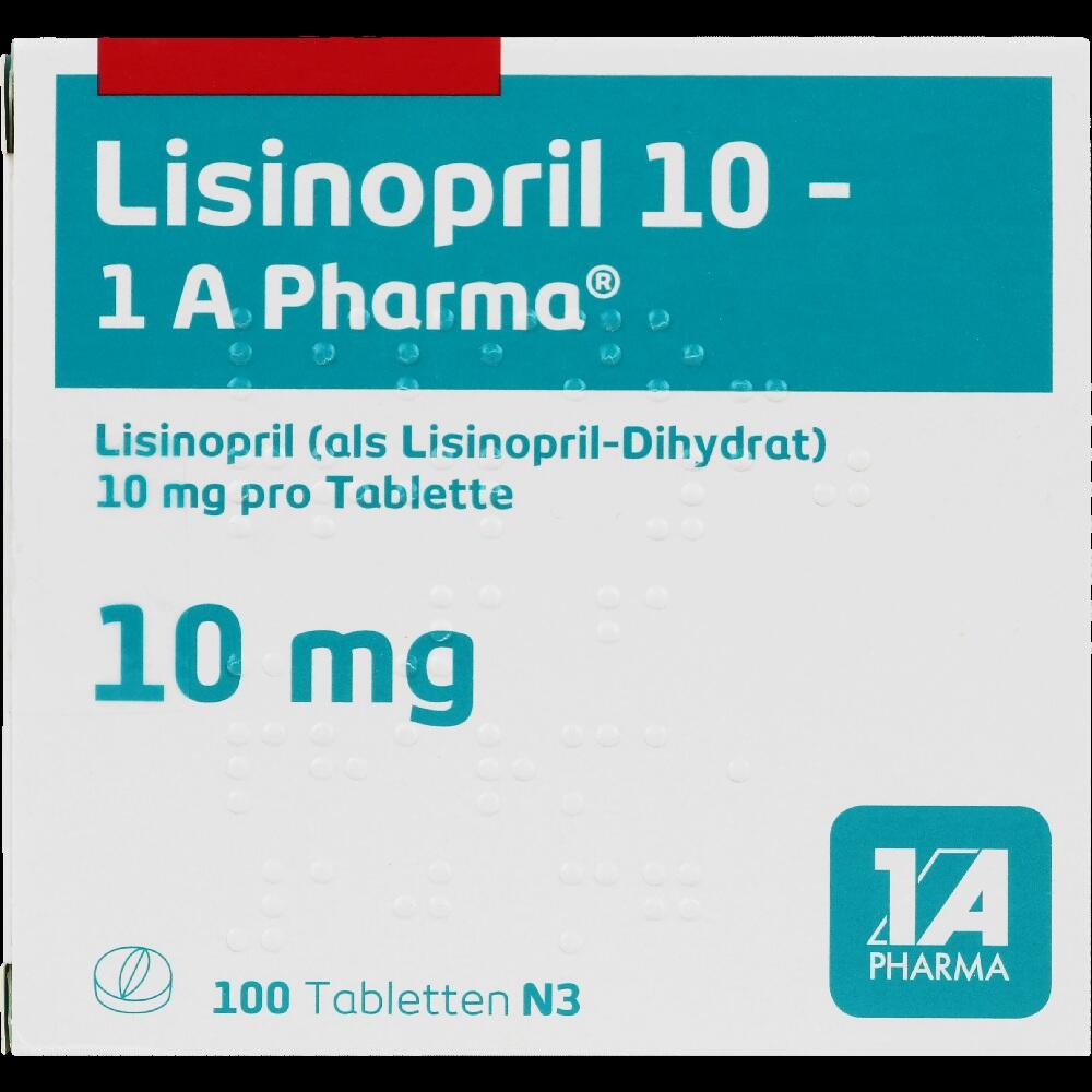 Lisinopril 10-1 A Pharma 100 St Tabletten